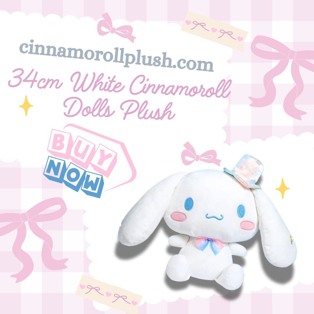 34cm White Cinnamoroll Dolls Plush